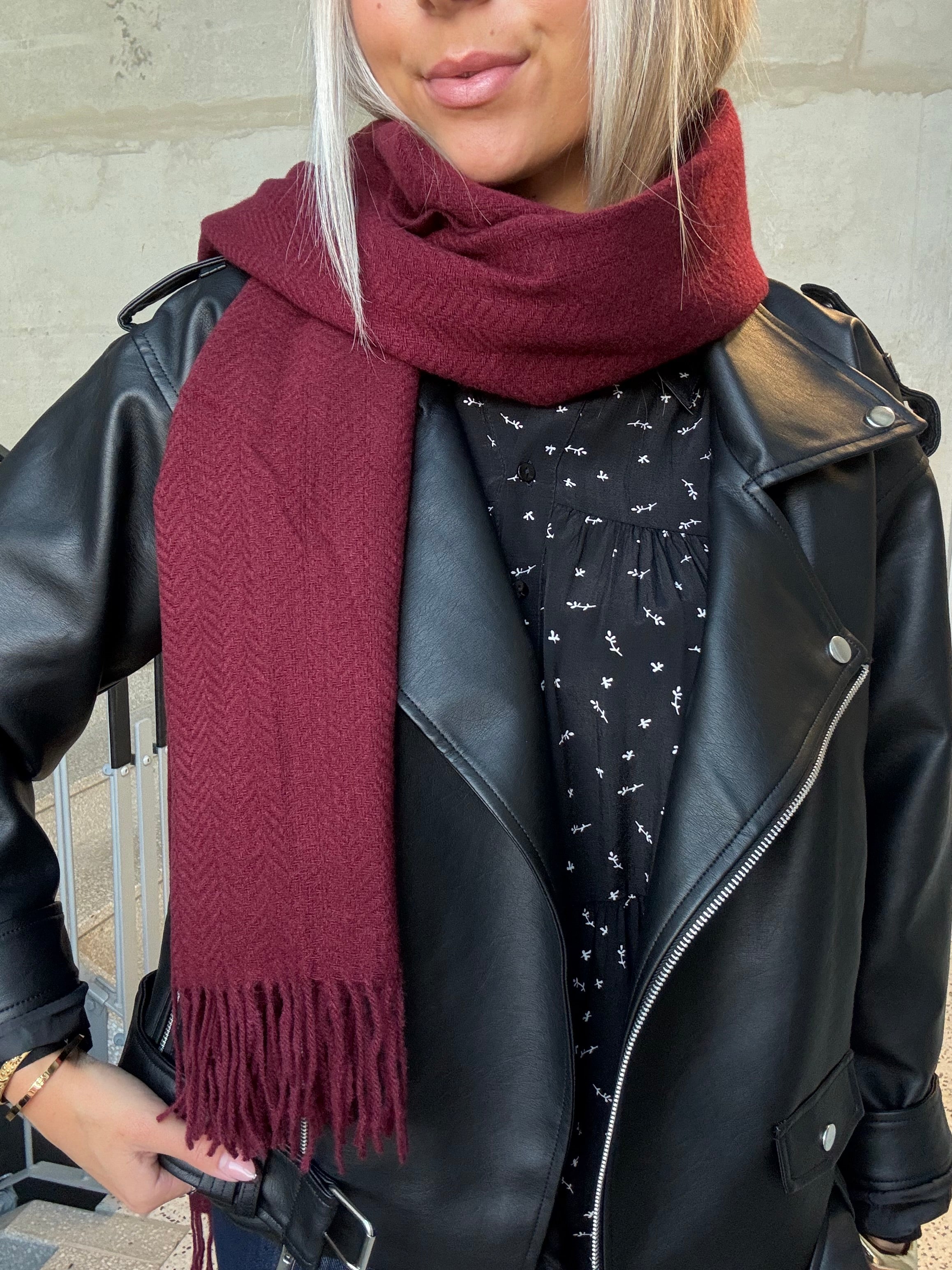 PCKIAL Scarf - Tawny Port